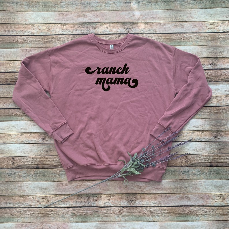 like a mother shirt Mother\u2019s Day Crewneck Sweatshirt ranching shirt gift for ranching mom day like a mama soft sweatshirt for mom