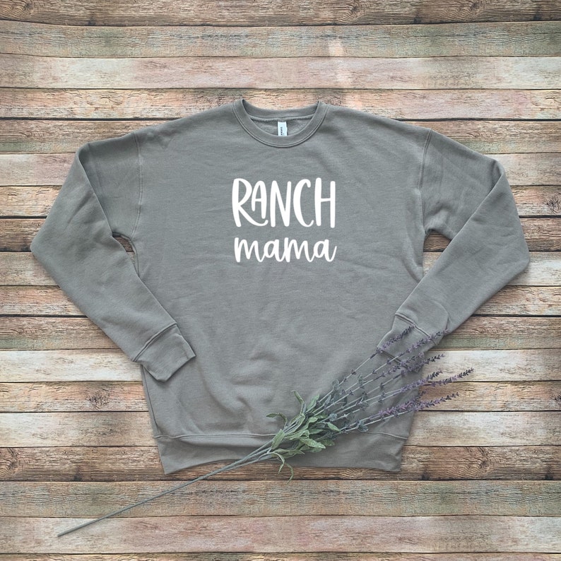 like a mother shirt Mother\u2019s Day Crewneck Sweatshirt ranching shirt gift for ranching mom day like a mama soft sweatshirt for mom