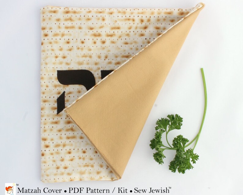 Matzah Cover Sewing Pattern, Passover Sewing Pattern, Jewish Sewing Pattern, Passover Seder Decor, Digital PDF Sewing Pattern to Download image 3