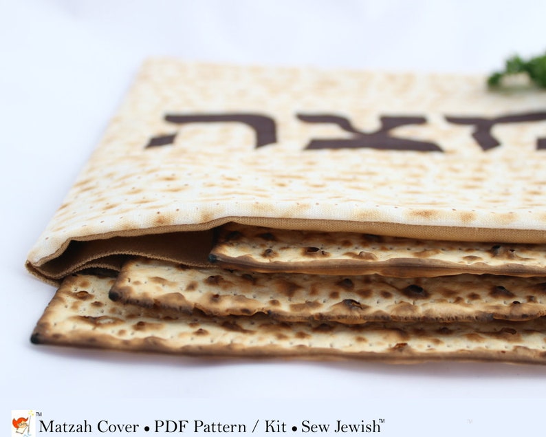 Matzah Cover Sewing Pattern, Passover Sewing Pattern, Jewish Sewing Pattern, Passover Seder Decor, Digital PDF Sewing Pattern to Download image 4