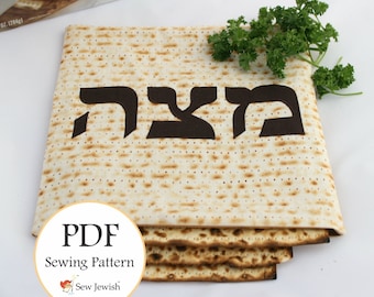 Matzah Cover Sewing Pattern, Passover Sewing Pattern, Jewish Sewing Pattern, Passover Seder Decor, Digital PDF Sewing Pattern to Download