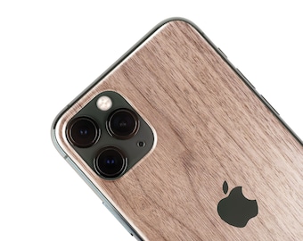 Walnut Wood iPhone Skin: Natural Zero Waste Phone Sticker