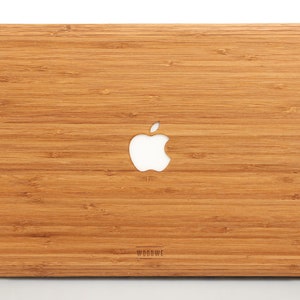 Mac book Wood Skin Mac Air Pro 11 12 13 14 15 16 inch Bamboo MacBook Wood Cover Mac book Pro Retina Touchbar skin wood image 1