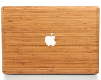 Mac book Wood Skin, Laser Cut Mac book Wood Skin for Pro Air 11 12 13 14 15 16 inch, Bamboo Wood Macbook case, Macbook air 13 inch Hard case