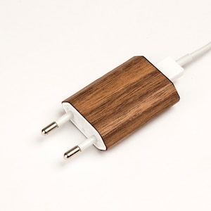 Real Wood Wrap/Skin for iPhone Charger image 4