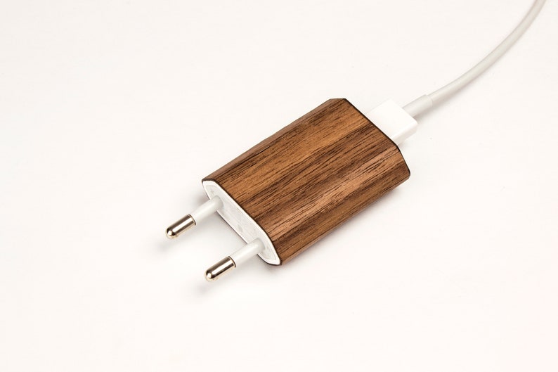 Real Wood Wrap/Skin for iPhone Charger image 4