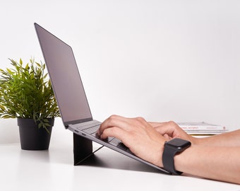 Foldable Laptop Stand: Minimalist Portable MacBook Holder