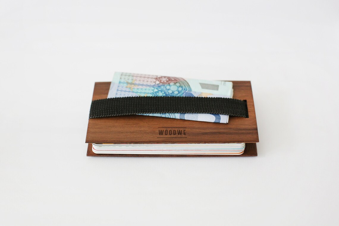 Wood Wallet Holder Wood Wallet for Man Wooden Wallet Etsy
