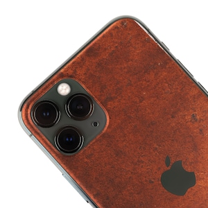 Real Metal Iphone Skin, zero waste Natural Phone Sticker, Rust Metal back cover for iPhone 5 6 7 8 SE X 11 12 13 Pro Max Plus Mini