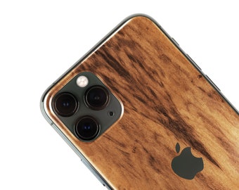 Real Wood iPhone Skin: Imbuia Wood Back Cover