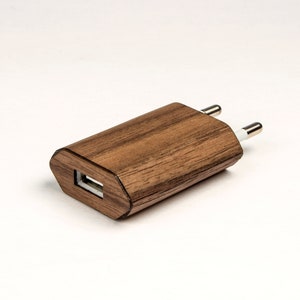 Real Wood Wrap/Skin for iPhone Charger image 1