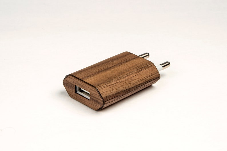 Real Wood Wrap/Skin for iPhone Charger image 1