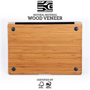 Mac book Wood Skin Mac Air Pro 11 12 13 14 15 16 inch Bamboo MacBook Wood Cover Mac book Pro Retina Touchbar skin wood image 2