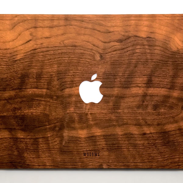 Macbook Wood Cover for Mac Air Pro 11 12 13 14 15 16 inch - Imbuia Wood Mac book Skin - Mac Sticker - Mac Decal