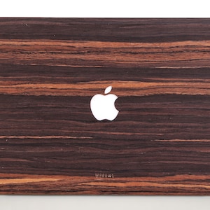 Macbook Pro Wood Skin, Ebony Wood Mac book Skin for Pro Air 11, 12, 13, 14, 15, 16 inch, Macbook Pro Skin wood, Mac Decal Wood