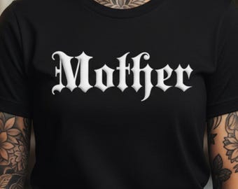 Tattoo Rocker Mother Text Design Unisex t-shirt Mother's Day Edition