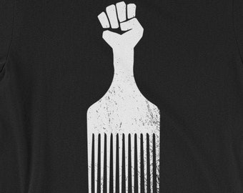Afropick Resist uniseks T-shirt met korte mouwen Activist