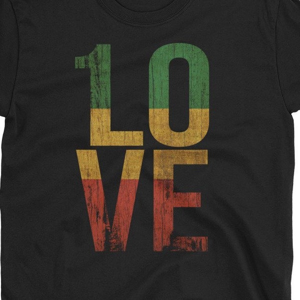 1 Love Reggae Music Short-Sleeve Unisex T-Shirt One Love