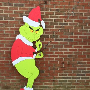Grinch Style Stealing Lights Yard Art Digital Pattern File DIY