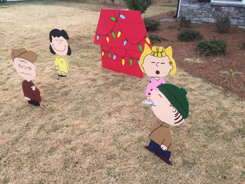 Charlie Brown Christmas Peanuts Lifesize Yard Art Pattern Etsy