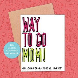 Funny Mother&#39;s Day card, Printable Mother&#39;s day card, card for her, card for mom, instant download mother&#39;s day card PDF 5x7