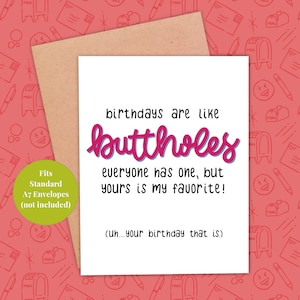 Funny birthday card, Printable birthday card, card for her, card for him, instant download birthday card PDF 5x7