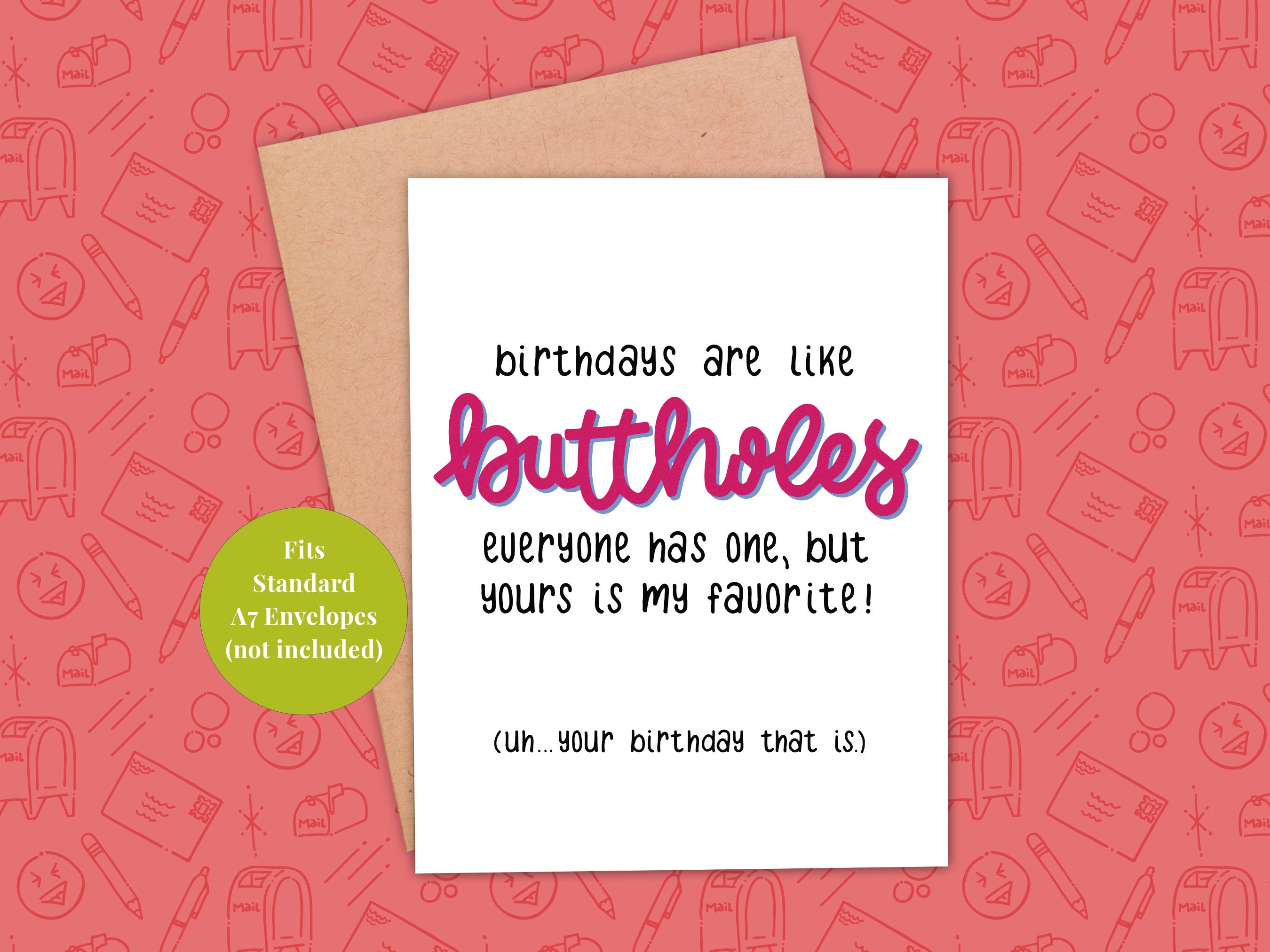 Funny Birthday Card, Printable Birthday Card, Card for Her, Card for ...