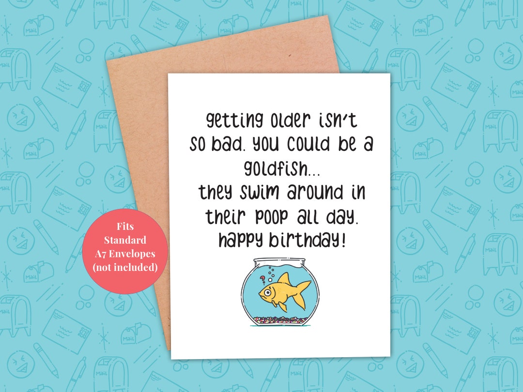 Funny Birthday Card, Printable Birthday Card, Card for Her, Card for ...