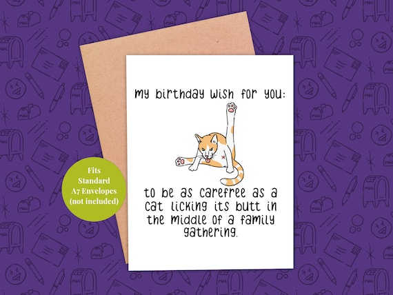Funny Birthday Card Printable Birthday Card Card for Her | Etsy