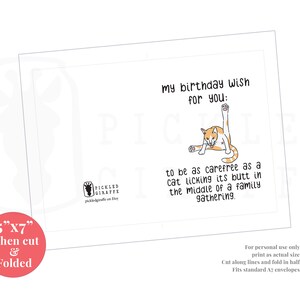 Funny Birthday Card, Printable Birthday Card, Card for Her, Card for ...