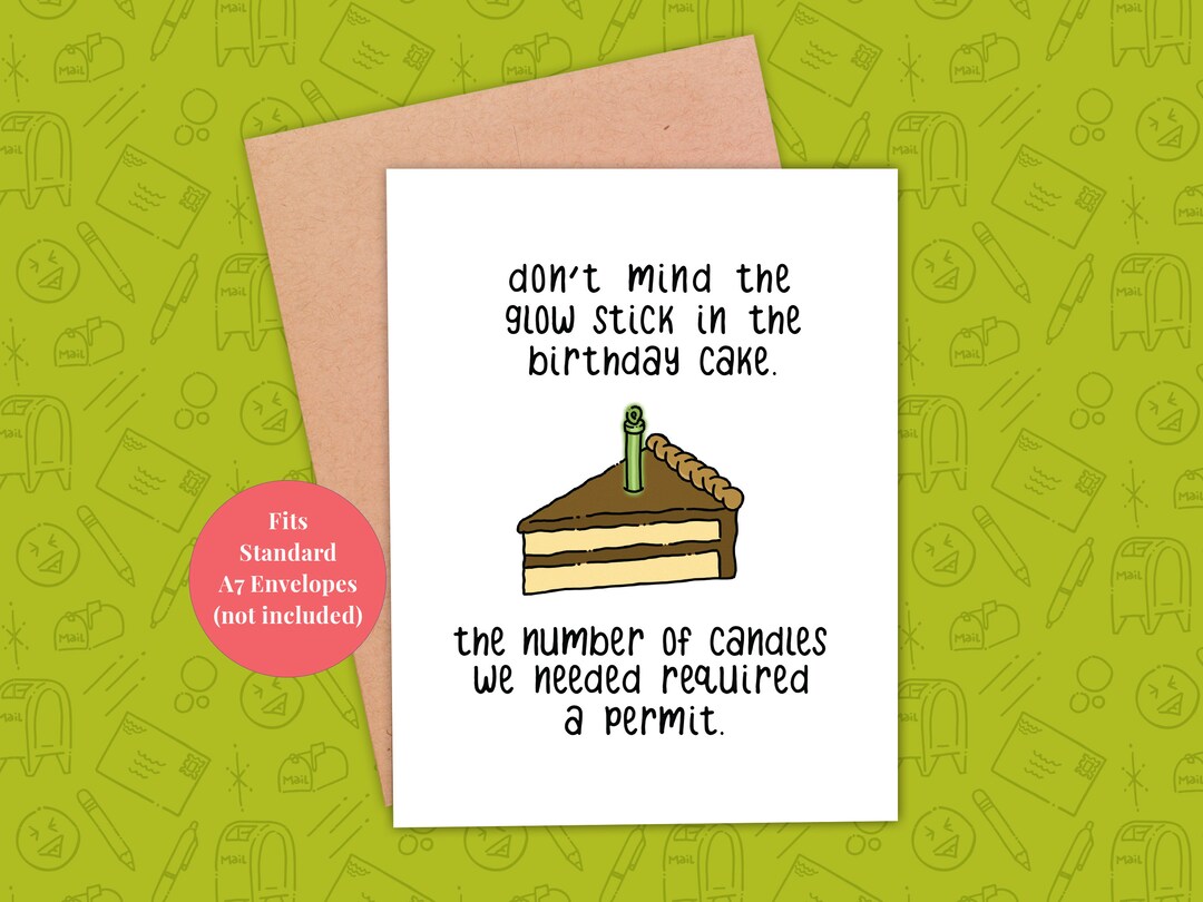 Funny Birthday Card, Printable Birthday Card, Card for Her, Card for ...
