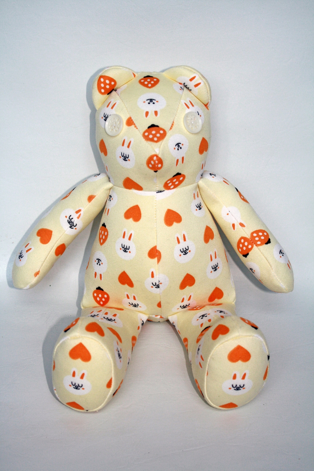 MINI Yellow Bunny Love Teddy - Etsy
