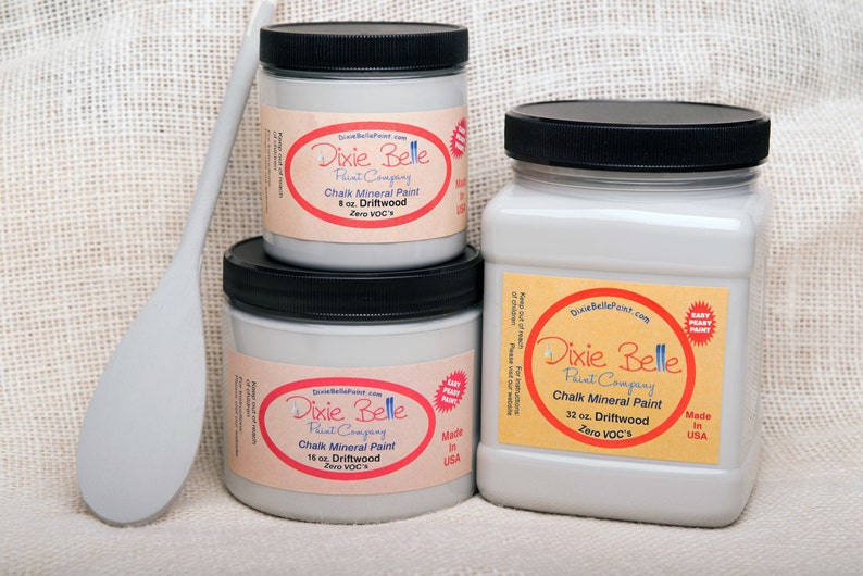 Dixie Belle Chalk Mineral Paint Driftwood 8 oz. Etsy