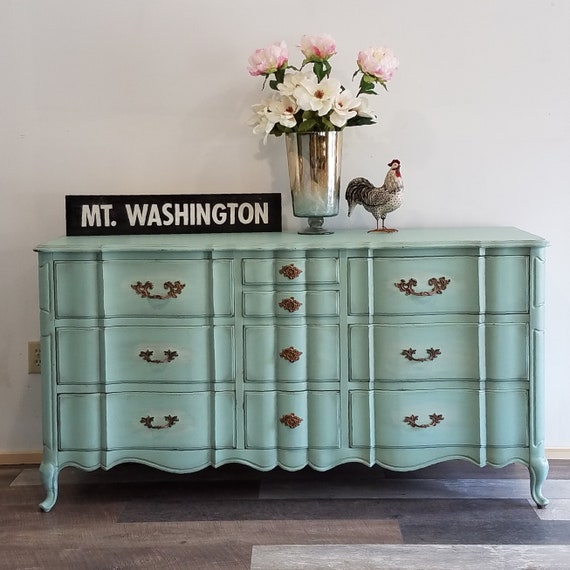 painted furniture french provincial dresser farmhouse style Etsy