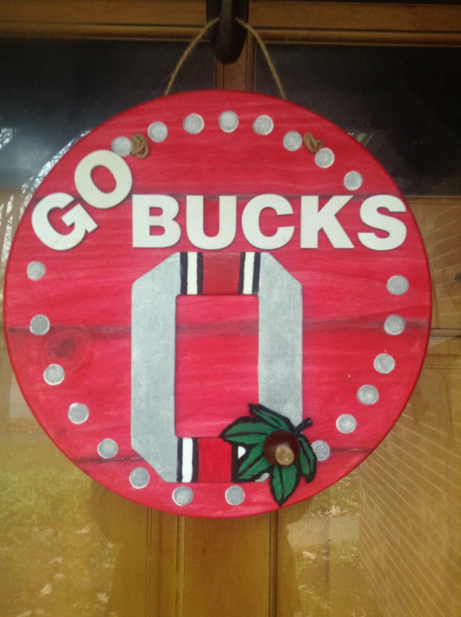 Ohio State Wooden Door Hanger, Go Bucks Etsy