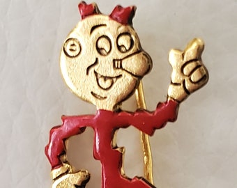 REDDY KILOWATT New Vintage Hat Lapel Pin - Electrical Trades Gift - Electrician-Engineer-Utility-COOPERATIVE Alabama Power Mascot