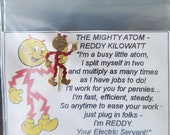 REDDY KILOWATT New Vintage Hat Lapel Pin - Electrical Trades Gift