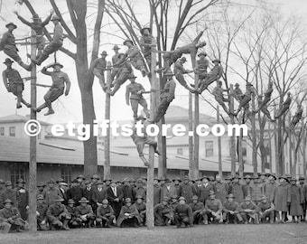 Lineman "Pole Climbing Class" Glossy Art Print - Lineman Gift - Graduating Class -Ready To Ship Poster - Electrician Training.