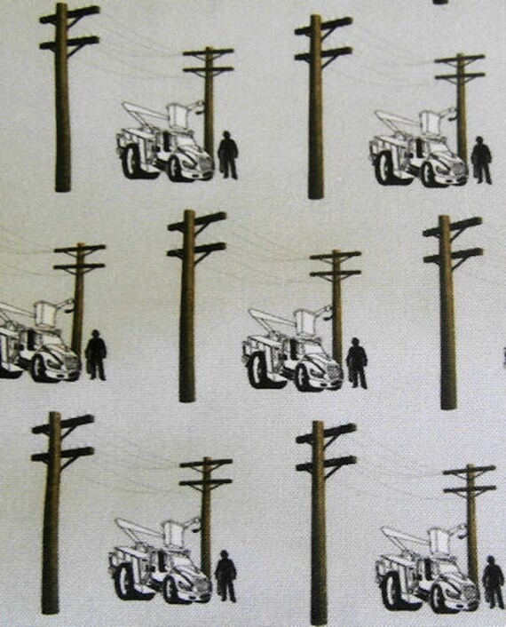 Lineman Fabric Lineworker Fabric Lineman Material 1/4 Etsy