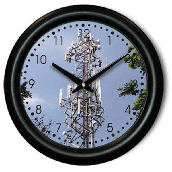 Telecom CELL Tower Wall Clock - Climber, Technician, Office, Gift, TELECOMMUNICATIONS