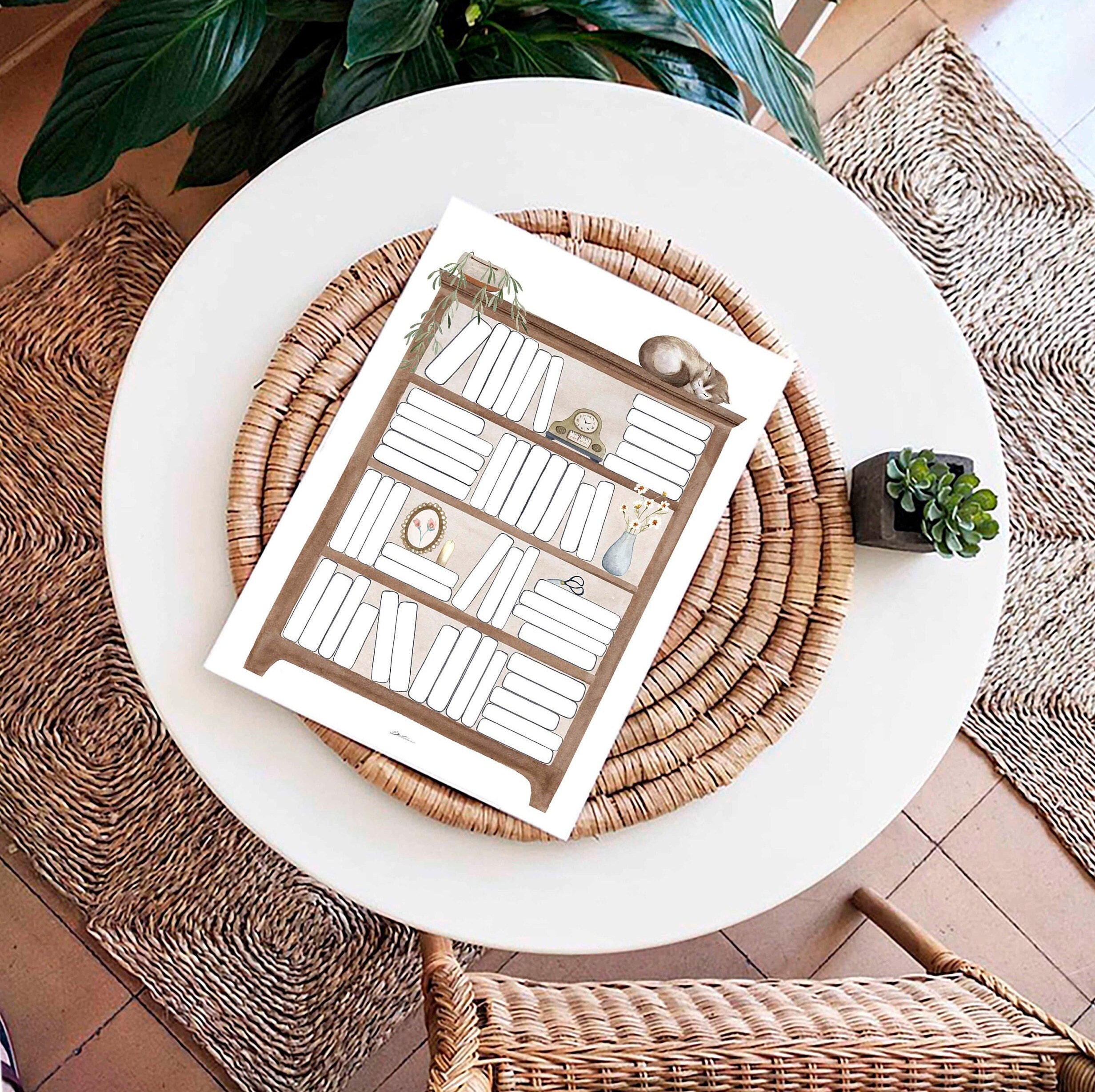 Reading log - Book lover art - Printable Read log - Book list - Record of readings. Record of books read. Sant jordi gift idea. Book Day.