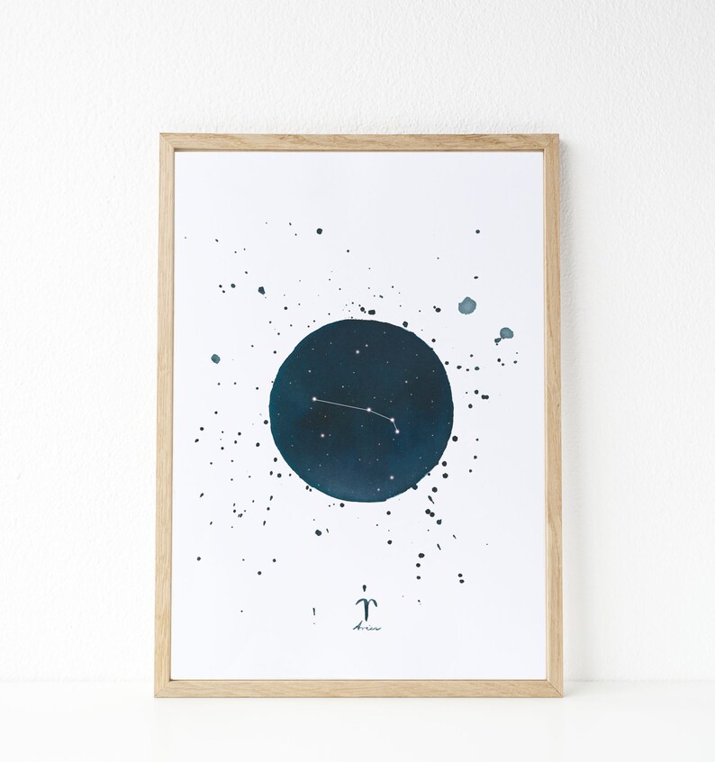 Sternbilder : Sternbilder mit Aquarellen Folienkonstellationen Astrologie Illustration original Geschenkidee Bild 4