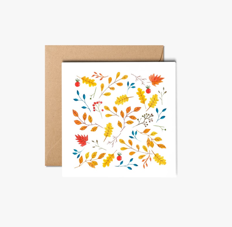 Boxed holiday cards, Handmade floral Cards with envelope, Holiday Greeting Card, Holiday Card, Card Set. image 4