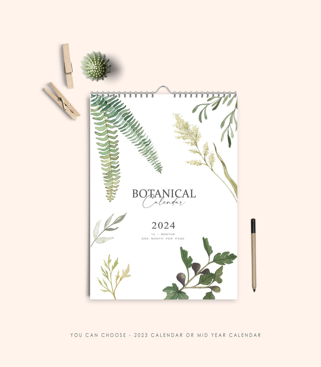 Calendar 2024 Academic Calendar 2024 Mid Year Calendar 2024 Etsy UK