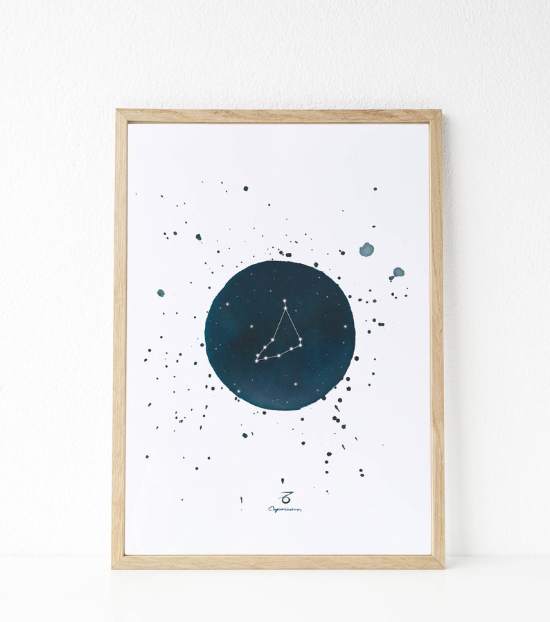 Sternbilder : Sternbilder mit Aquarellen Folienkonstellationen Astrologie Illustration original Geschenkidee Bild 2