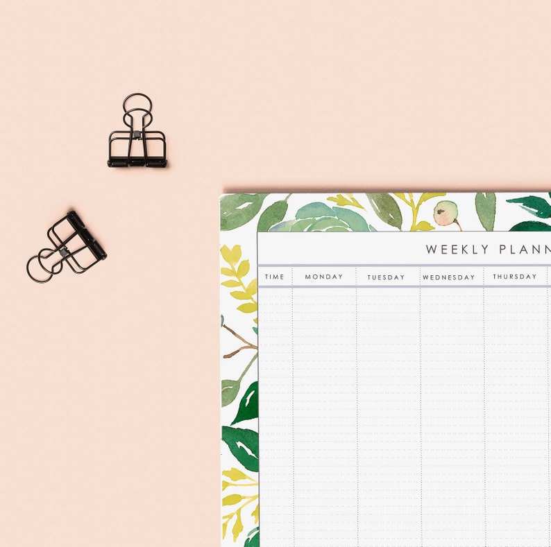 Weekly Calendar Printable 2020 Weekly Desk Planner Desk Planner A4 ...