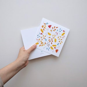 Boxed holiday cards, Handmade floral Cards with envelope, Holiday Greeting Card, Holiday Card, Card Set. image 3