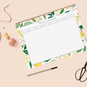 Weekly Calendar Printable 2020 | Weekly Desk Planner | Desk Planner ...