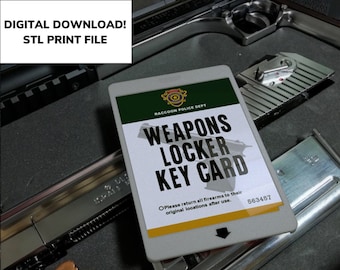 Resident Evil 2  Weapons Key Card, , Replica cosplay Prop, Digital Download