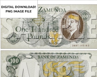 Coming To America Eddie Murphy Bank Note Replica Digital Download